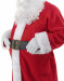 Costume di Babbo Natale con cappotto in pile: completo da 12 elementi e 4 accessori