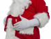 Costume da Babbo Natale Deluxe in pile: completo di 13 elementi e 4 accessori