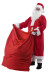 Costume di Babbo Natale con cappotto in pile: completo da 12 elementi e 4 accessori