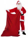 Grande sacco rosso di Babbo Natale in tessuto denim