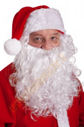 Barba di Babbo Natale con parrucca (28 cm)