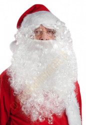 Barba di Babbo Natale con parrucca (30 cm)