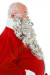 Barba di Babbo Natale lunga con parrucca (40 cm) - grigia