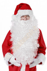 Barba di Babbo Natale XXL con parrucca (60 cm)
