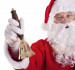 Campana grande in ottone di Babbo Natale