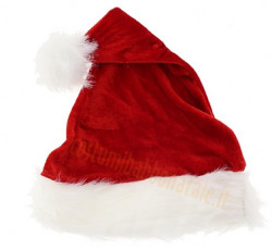 Cappello di Babbo Natale per bambini in velluto