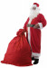 Costume di Babbo Natale con cappotto in pile: completo da 10 elementi