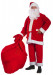 Costume da Babbo Natale in pile: completo da 9 elementi