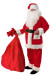 Costume da Babbo Natale Deluxe in pile: completo da 11 elementi