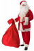 Costume da Babbo Natale Deluxe in pile: completo da 9 elementi