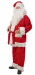 Costume da Babbo Natale Deluxe in pile: completo da 6 elementi