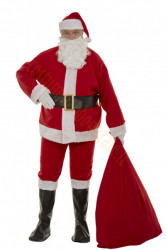 Costume da Babbo Natale in feltro - 9 elementi