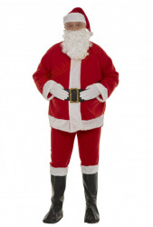 Costume da Babbo Natale in feltro - 7 elementi