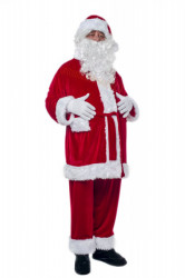 Costume da Babbo Natale in velluto: completo da 3 elementi