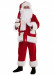 Costume da Babbo Natale Super Deluxe in pile: completo da 3 elementi