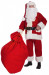 Costume da Babbo Natale Super Deluxe in pile: completo da 11 elementi