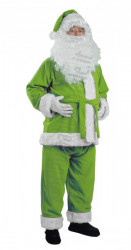 Costume di Babbo Natale avocado: giacca, pantaloni e cappello