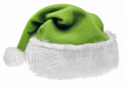 Cappello di Babbo Natale in colore avocado