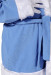 Costume di Babbo Natale azzurro: giacca, pantaloni e cappello