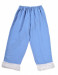 Costume di Babbo Natale azzurro: giacca, pantaloni e cappello