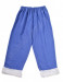 Costume di Babbo Natale blu: giacca, pantaloni e cappello