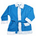 Costume di Babbo Natale blu chiaro: giacca, pantaloni e cappello