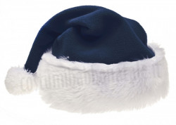 Cappello di Babbo Natale in colore blu scuro