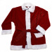 Costume di Babbo Natale bordeaux: giacca, pantaloni e cappello
