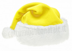 Cappello di Babbo Natale in colore giallo
