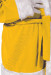 Costume di Babbo Natale giallo scuro: giacca, pantaloni e cappello