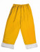 Costume di Babbo Natale giallo scuro: giacca, pantaloni e cappello
