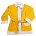 Costume di Babbo Natale giallo scuro: giacca, pantaloni e cappello