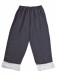 Costume di Babbo Natale grigio: giacca, pantaloni e cappello
