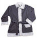 Costume di Babbo Natale grigio: giacca, pantaloni e cappello