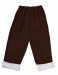 Costume di Babbo Natale marrone scuro: giacca, pantaloni e cappello