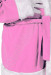 Costume di Babbo Natale rosa: giacca, pantaloni e cappello.