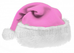 Cappello di Babbo Natale in colore rosa