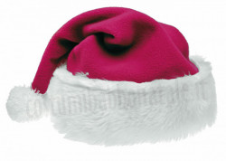 Cappello di Babbo Natale in colore rosa scuro