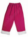 Costume di Babbo Natale rosa scuro: giacca, pantaloni e cappello