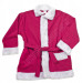 Costume di Babbo Natale rosa scuro: giacca, pantaloni e cappello