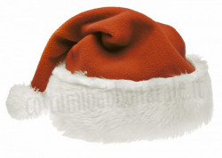 Cappello di Babbo Natale in colore ruggine