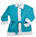 Costume di Babbo Natale turchese: giacca, pantaloni e cappello