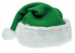 Cappello di Babbo Natale in colore verde