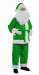 Costume di Babbo Natale verde chiaro: giacca, pantaloni e cappello