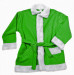 Costume di Babbo Natale verde chiaro: giacca, pantaloni e cappello