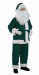 Costume di Babbo Natale verde scuro: giacca, pantaloni e cappello
