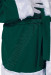 Costume di Babbo Natale verde scuro: giacca, pantaloni e cappello
