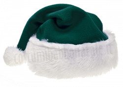 Cappello di Babbo Natale in colore verde scuro