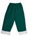 Costume di Babbo Natale verde scuro: giacca, pantaloni e cappello