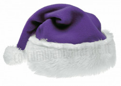 Cappello di Babbo Natale in colore viola